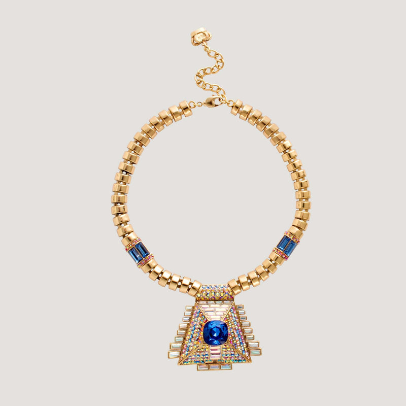Trapezium Art Deco Chain Necklace