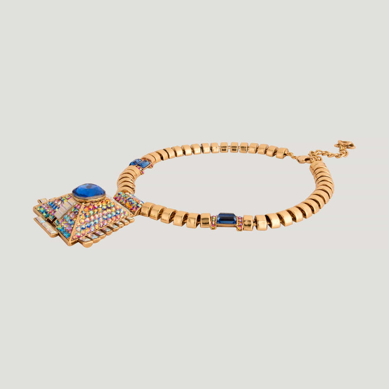 Trapezium Art Deco Chain Necklace