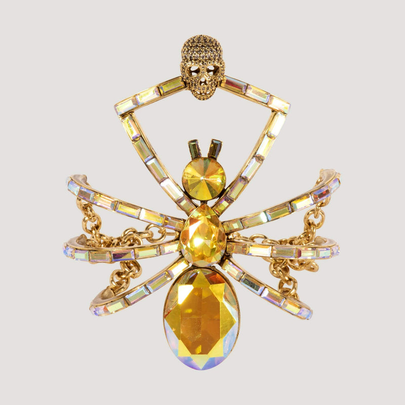 Crystal Spider with Skull Bracelet
