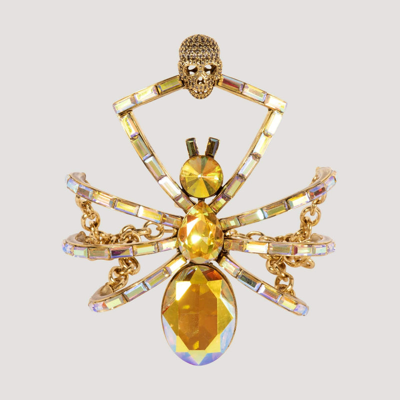 Crystal Spider with Skull Bracelet