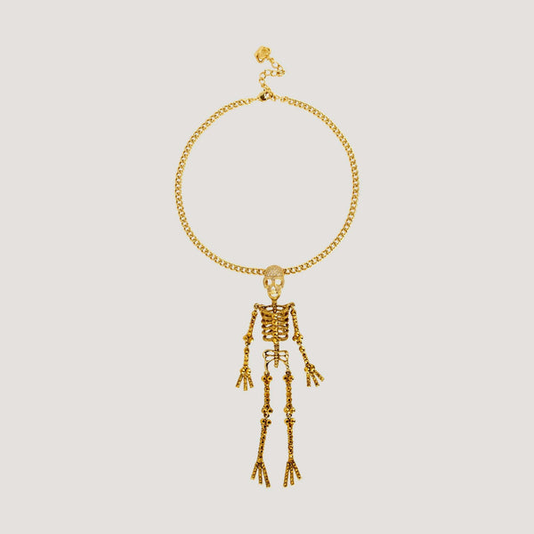 Large Crystal Skeleton Necklace