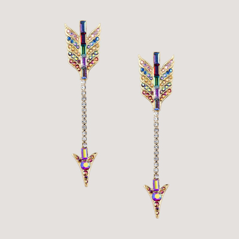 Crystal Arrow Earrings