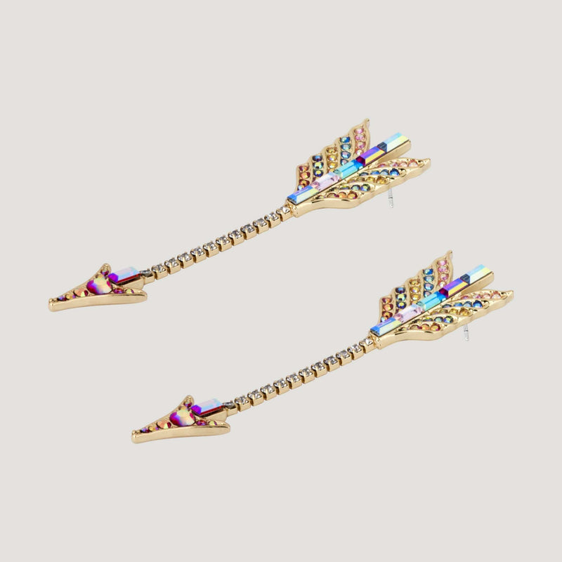 Crystal Arrow Earrings