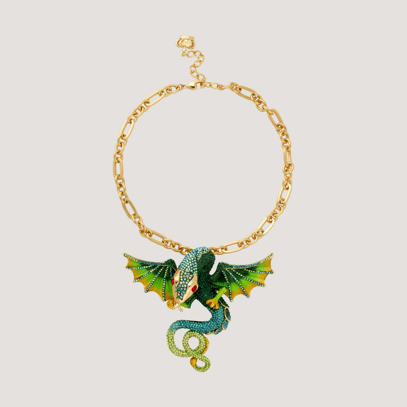 Crystal Mythical Dragon Necklace