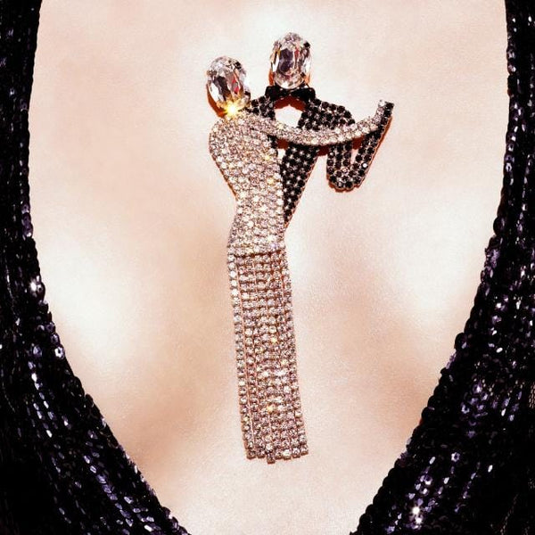 Dancing Couple Brooch Butler Wilson