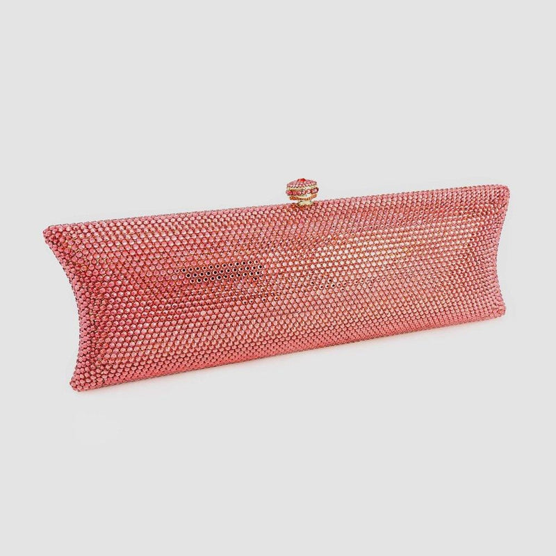 Swarovski Crystal Long Hard Clutch Bag Ab Clear