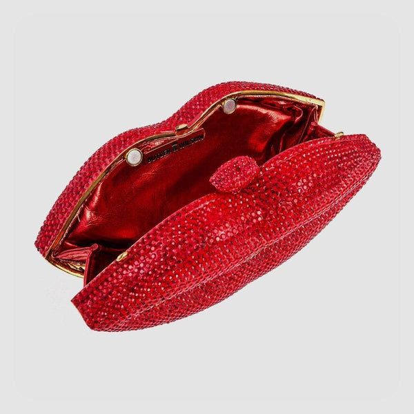Crystal Lips Clutch Bag