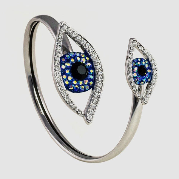 Two Crystal Eyes Bangle