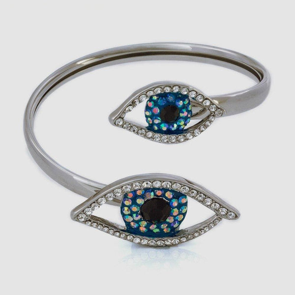 Two Crystal Eyes Bangle